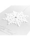 Kartka Świąteczna Śnieżynka z Kryształkiem FS567tb