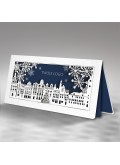 Kartka Świąteczna Miasteczko ze Śnieżynkami FS732