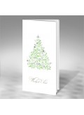 Kartka Świąteczna z Klasycznym Motywem Choinki FS521