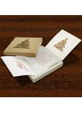 Kartka Świąteczna w Formie Pudełka z Przyklejoną Choinką FS500