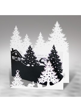 Kartka Świąteczna z Wyciętym Motywem Świątecznym FS476ab