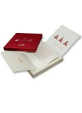 Kartka Świąteczna w Formie Pudełka z Trzema Choinkami FS392bg