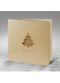Kartka Świąteczna z Wyciętą Laserowo Choinką FS362p