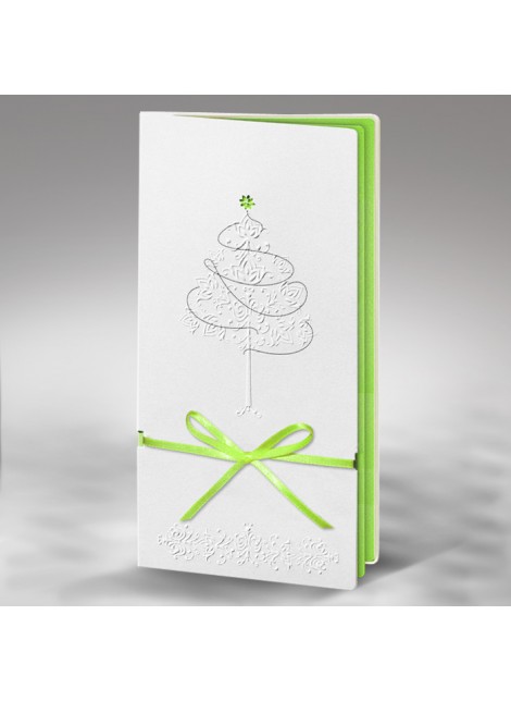 Kartka dla firm z Motywem Świątecznego Drzewka FS325tb