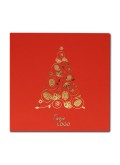 Kartka Świąteczna z Oryginalną Złotą Choinką FS251cg