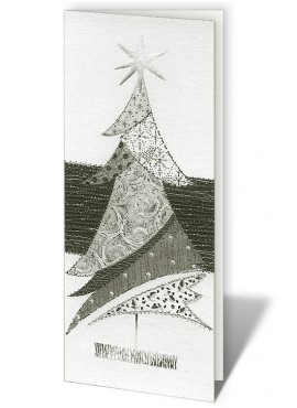 Kartka Świąteczna z Motywem Oryginalnej Choinki CFB0017