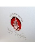 Kartka Świąteczna z Choinką Wyciętą Laserowo w Okienku FS361tb