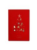 Kartka Świąteczna Wytłoczona Choinka z Elementami Świątecznymi FS390cg