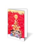 Kartka Świąteczna z Dziećmi pod Choinką 011517