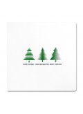Kartka Świąteczna z Motywem Trzech Zielonych Choinek FS685