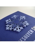 Kartka Świąteczna Trójwymiarowa Śnieżynka FS918nm