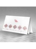 Kartka Świąteczna z Motywem Śnieżynek FS523