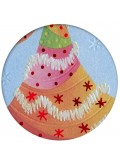Kartka Świąteczna z Motywem Przyozdobionej Kolorowej Choinki CFB0004