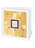 Kartka Świąteczna w Białe Trapezy z Akcentami Świątecznymi CFB012115