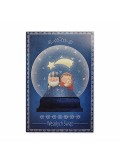 Kartka Świąteczna Ilustracja Śnieżnej Kuli ze Świętą Rodziną 02.041.18315s