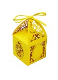 Pudełko na Prezenty Wielkanocne w Kolorze Żółtym