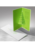 Kartka Świąteczna Zielona Choinka 3D FS479tb
