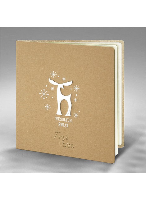Kartka świąteczna z logo Eco Design 7 FS761