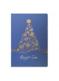 Kartka Świąteczna z Srebrno - Złotą Choinką FS897nk