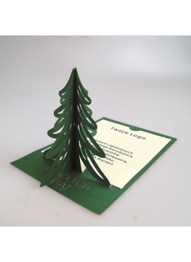 Kartka Świąteczna z Choinką 3D FS890