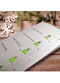 Kartka Świąteczna z Choinkami Wyciętymi Laserowo FS900s